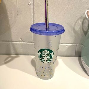 Starbucks Confetti Color Changing Reusable Cup New . NWOT